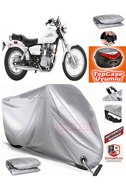 MotoEN Gray Lock Compatible Honda Cmx 250 Rebel Tarpaulin Topcase Rear Bag Co...