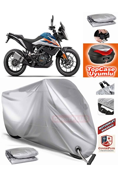 MotoEN قفل رمادي متوافق مع KTM 250 Adventure (125) من القماش المشمع الخلفي ال...