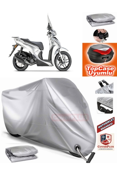 AutoZEL غطاء محرك السيارة المتوافق مع حقيبة Kymco People S 200i الخلفية (الوص...