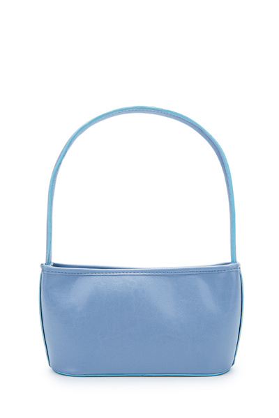 minebag Suni Deri Baget Kadın Kol Çanta Blanca Bebe Mavi