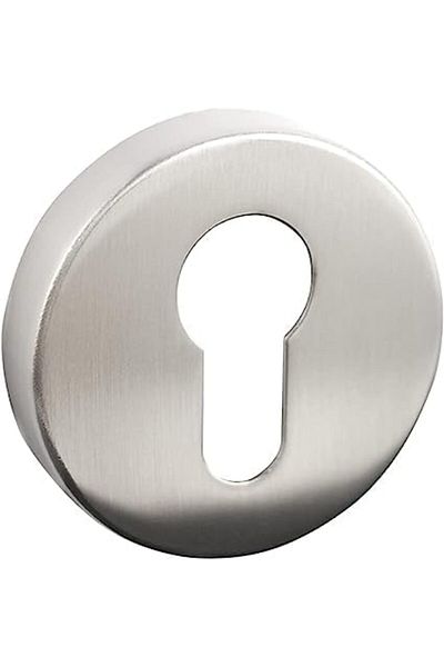 Generic 2 Pair of Euro Escutcheon Cover Key Rose (Pair of Euro Escutcheon Cover, Antique Brass) (Chrome)