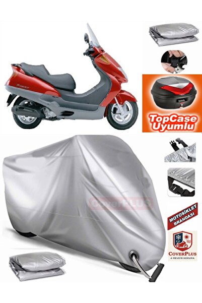 MotoEN Gray Lock Compatible Honda Fes 250 Foresight Tarpaulin Topcase Rear Ba...