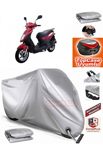 AutoZEL Sym Symply 50 غطاء محرك متوافق مع حقيبة الظهر (الوصلة، متوافق مع القفل)