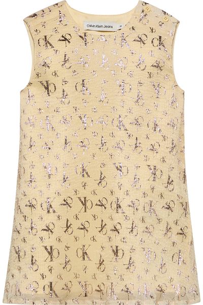 Calvin Klein Girls Vanilla Sleeveless Dress