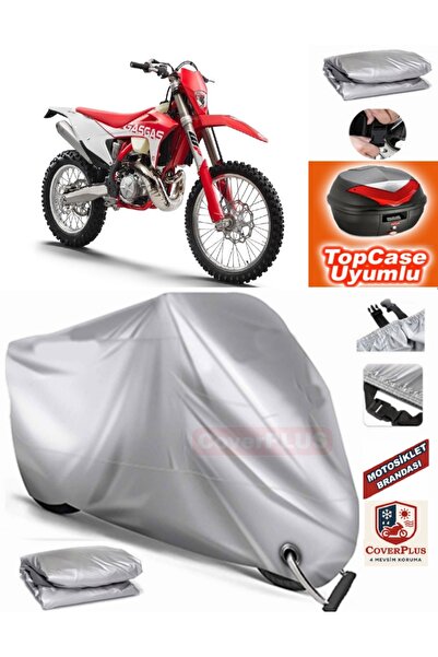 MotoEN قفل رمادي متوافق مع الغاز EC 300 من القماش المشمع Topcase الخلفي المتو...