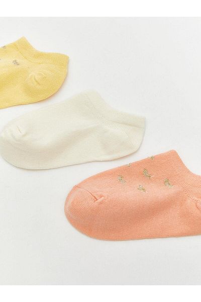 LC Waikiki Lcw Eco Printed Baby Girl Booties Socks 3-Pack (S5)