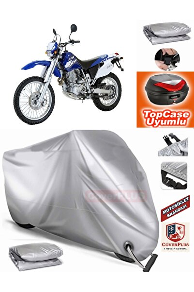 MotoEN Gray Lock Compatible Yamaha Tt 600 E Tarpaulin Topcase Rear Bag Compat...