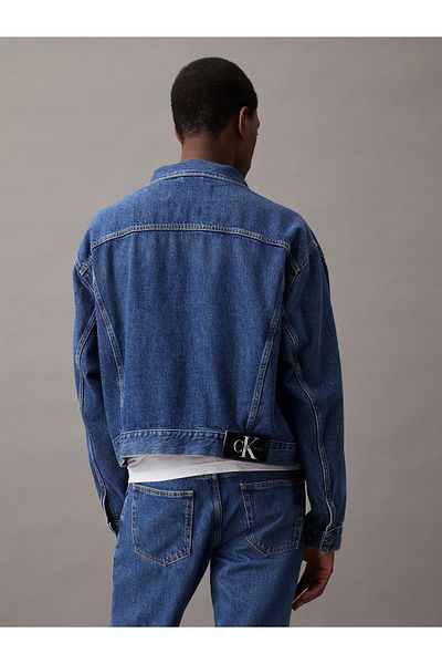 Calvin Klein Men Denim Dark Boxy Denim Jacket