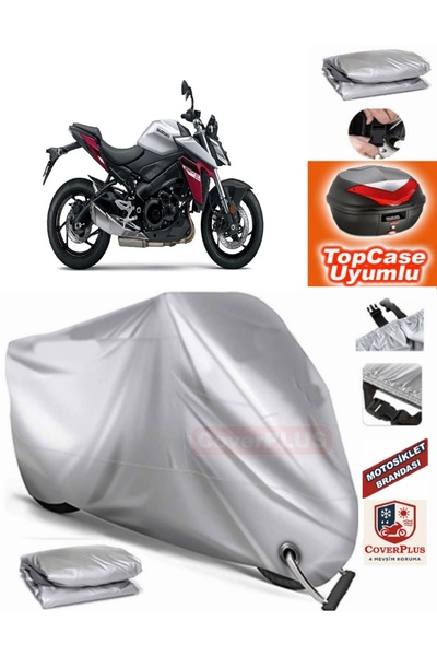 AutoZEL سوزوكي GSX-S 950 غطاء محرك متوافق مع الحقيبة الخلفية (الوصلة، القفل ا...