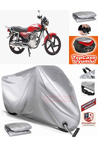 MotoEN Gray Lock Compatible Steel Motor Sports Age2 125-11 Tarpaulin Topcase ...