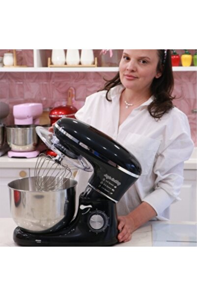 Anyta Cooking Robot de bucătărie cu mixer și bol de 6.2 L - 2000W - Negru