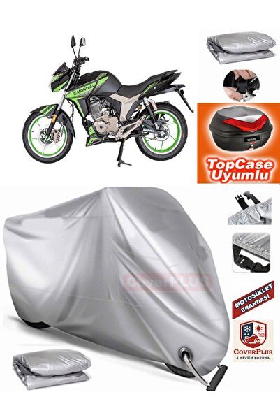 MotoEN Gray Lock Compatible Mondial Kd 125 F Tarpaulin Topcase Rear Bag Compa...