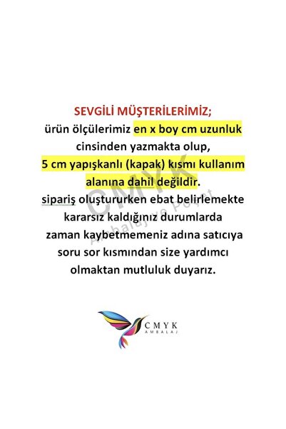 CMYK AMBALAJ Baskısız Şeffaf Yapışkanlı Poşet 25x35+5cm - 50 Adet- Kendinden Yapışkanlı Jelatin Parlak Poşet