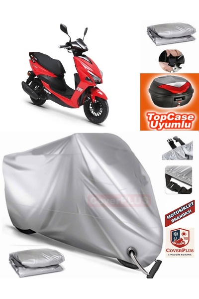 MotoEN قفل رمادي متوافق مع Kuba Pesaro 125