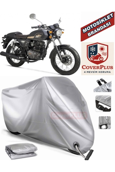 MotoEN Gray Lock Compatible Motor Tarpaulin Rks Cafe 152 Motorcycle Tarpaulin...