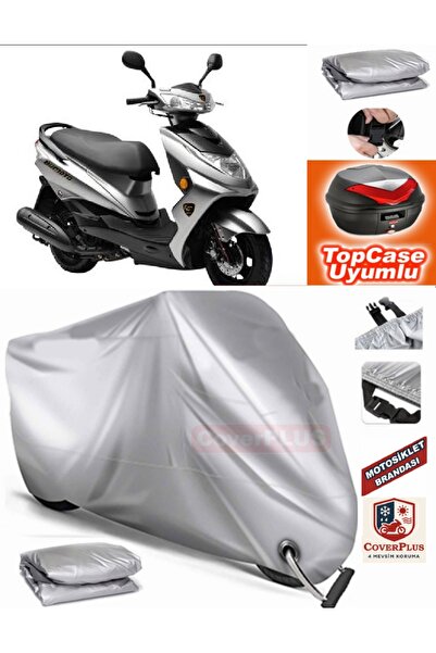 MotoEN Gray Lock Compatible Bumoto/Jinling Terra 100Cc Tarpaulin Topcase Rear...