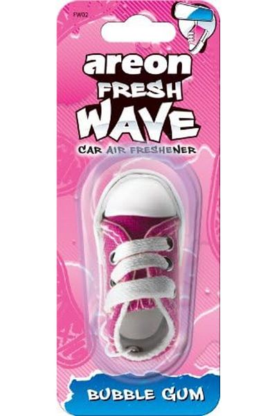 Areon Fresh Wave Shoe Bubble Gum Car Air Freshener, FW02