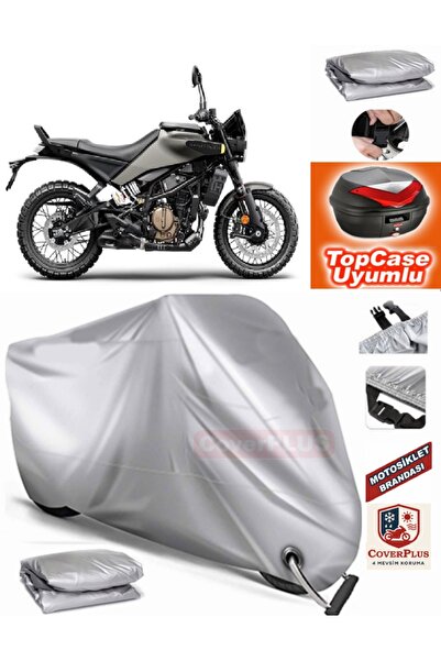 MotoEN Gray Lock Compatible Husqvarna Svartpilen 401 Tarpaulin Topcase Rear B...