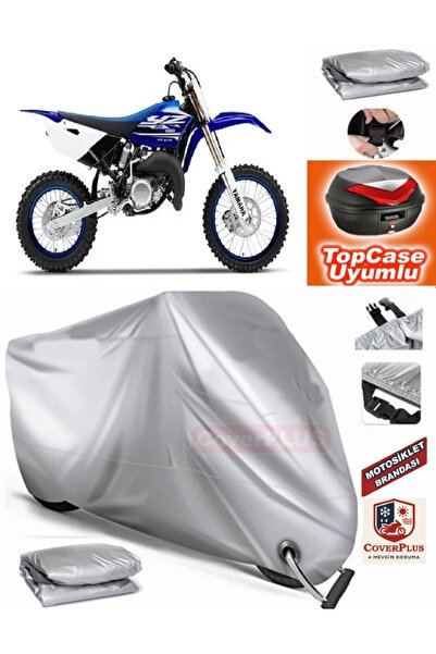 MotoEN Gray Lock Compatible Yamaha Yz 80 Tarpaulin Topcase Rear Bag Compatibl...