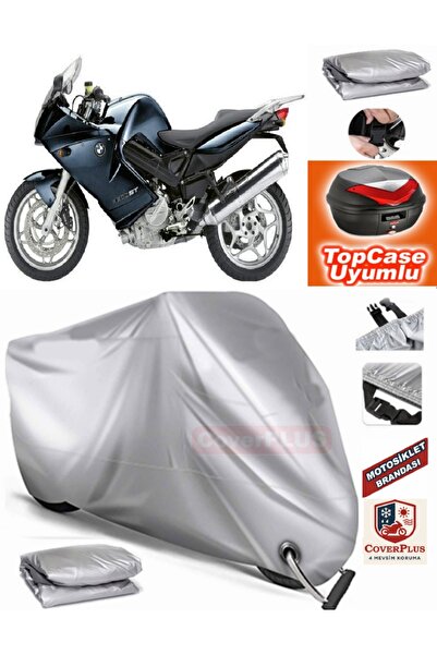 MotoEN Gray Lock Compatible Bmw F 800 Tarpaulin Topcase Rear Bag Compatible M...