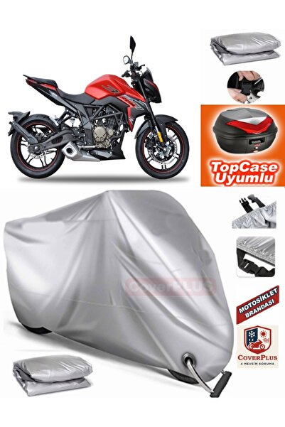 MotoEN Gray Lock Compatible Voge 300 R Tarpaulin Topcase Back Bag Compatible ...
