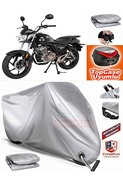 MotoEN Gray Lock Compatible Mondial X-Treme Enduro Tarpaulin Topcase Rear Bag...