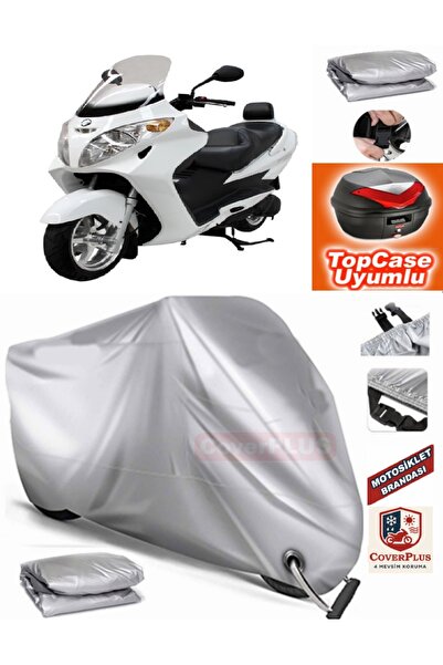 MotoEN Gray Lock Compatible Mondial 250I Buccaneer Tarpaulin Topcase Rear Bag...