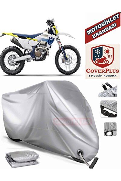 MotoEN Gray Lock Compatible Motor Tarpaulin Husqvarna Fe 350 Motorcycle Tarpa...