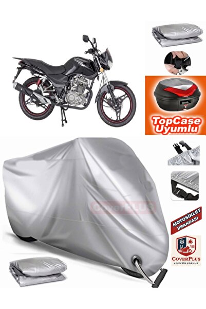MotoEN Gray Lock Compatible Mondial 150 Mh Drift Tarpaulin Topcase Rear Bag C...