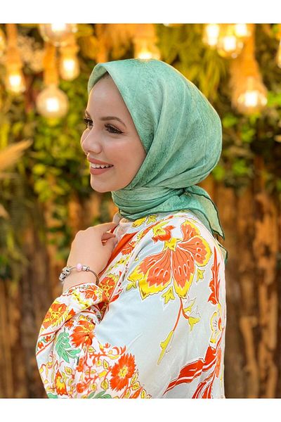 Sultan Eşarp Sultan Soft Cotton Scarf - Sse7815-06 - Πράσινο