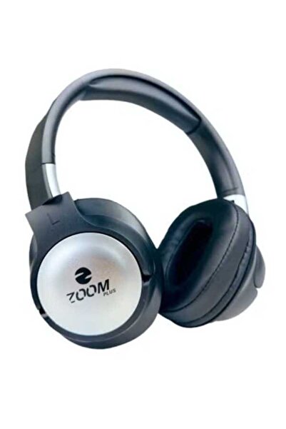 Zoom Plus سماعة رأس لاسلكية فوق الأذن مع ميكروفون - aux - صوت جهير عالي - مدة تشغيل 12 ساعة