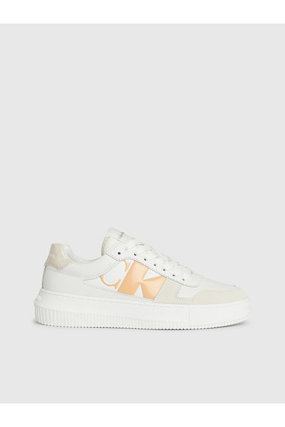 Calvin Klein Calvin Klein Women White Lace Up Low Top Sneakers
