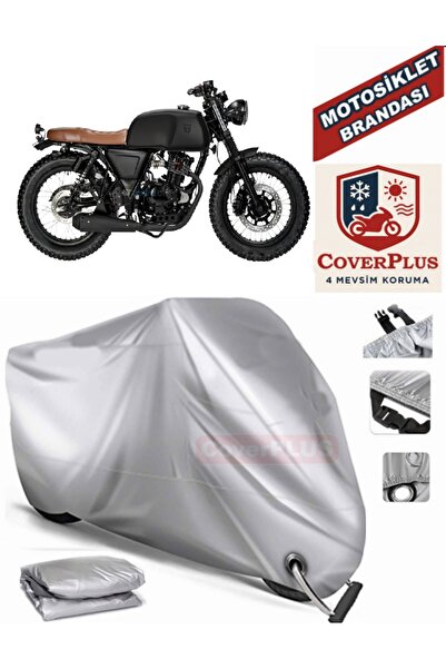 MotoEN Gray Lock Compatible Motor Tarpaulin Mutt Akita 125 Motorcycle Tarpaul...