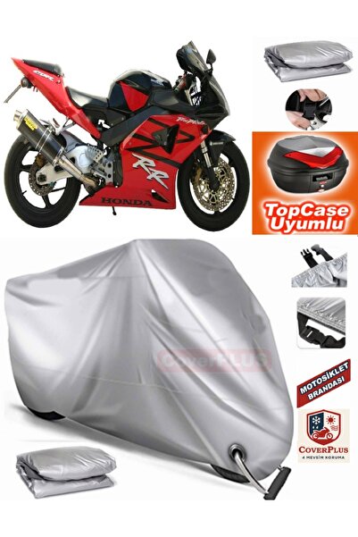 MotoEN Gray Lock Compatible Honda Cbr 900 Rr Tarpaulin Topcase Rear Bag Compa...