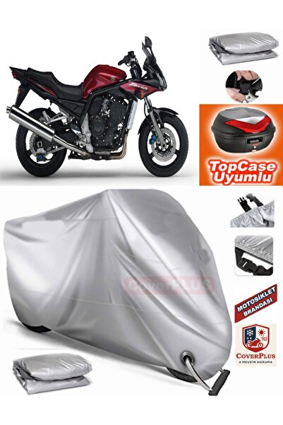 MotoEN Gray Lock Compatible Yamaha Fzs1000 Tarpaulin Topcase Rear Bag Compati...