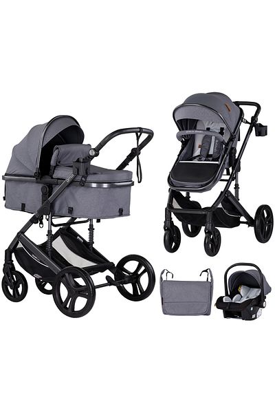 OEM Chipolino Amore 3 in 1 baby stroller cloud grey