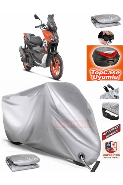 MotoEN قفل رمادي متوافق مع الحقيبة الخلفية ذات القفل الرمادي المتوافق مع قماش...