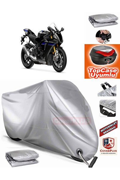 MotoEN Gray Lock Compatible Yamaha Yzf R1M Tarpaulin Topcase Rear Bag Compati...