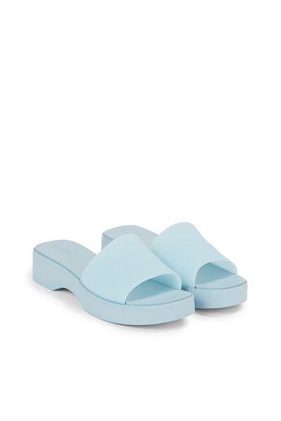 Calvin Klein Women Blue Wedge Slide