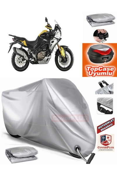 MotoEN قفل رمادي متوافق مع Arora GS 525 قماش القنب Topcase الخلفي حقيبة متواف...