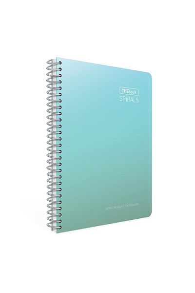 Gıpta Thebook Spirals A4 200 Sheets Hard Cover Spiral Notebook Checkered (6070)