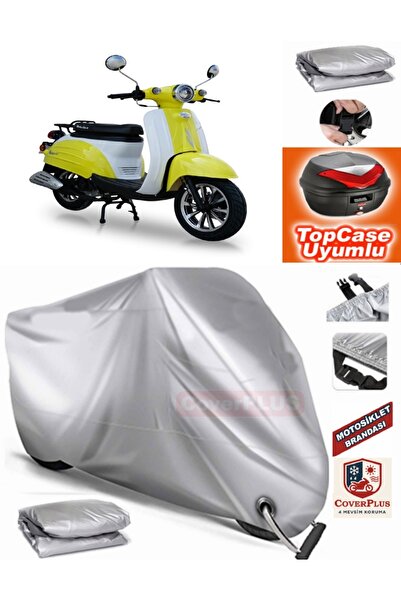 AutoZEL Motolux Vintage 50 حقيبة خلفية متوافقة مع القماش المشمع للمحرك (الوصل...