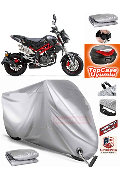 MotoEN قفل رمادي متوافق مع Benelli TNT 125 قماش القنب Topcase الخلفي حقيبة مت...