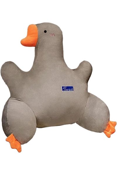 ABYZ Plush Goose-shaped Pillow Toy, Soft And Comfortable, Size 50x50cm, Color Grey ™