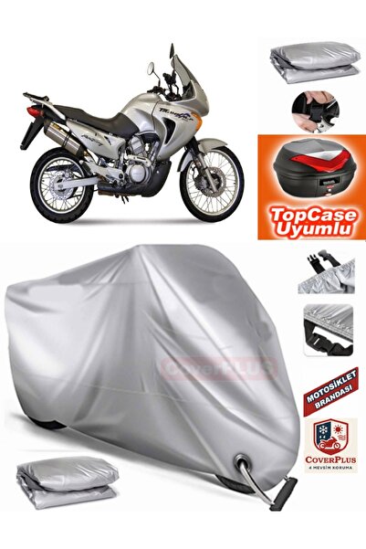 MotoEN Gray Lock Compatible Honda XL 650 Transalp Tarpaulin Topcase Rear Bag ...