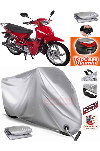 MotoEN Gray Lock Compatible Ramzey Rmz Cup 100 Tarpaulin Topcase Backpack Com...