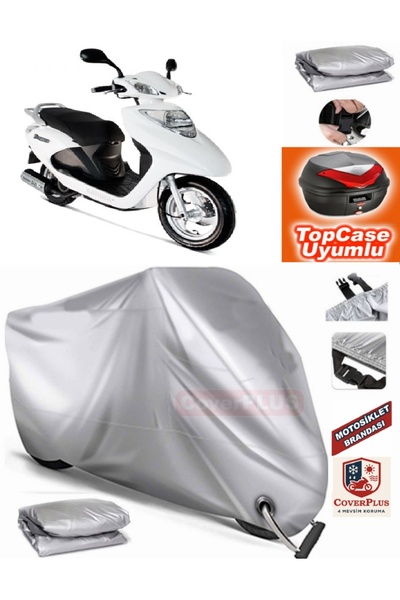 AutoZEL Kanuni Ruby 100 حقيبة خلفية متوافقة مع القماش المشمع للمحرك (الوصلة، ...