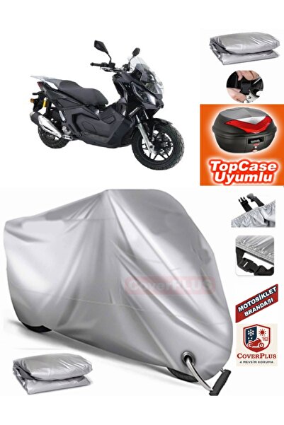 MotoEN Gray Lock Compatible Kanuni Seha 150 Tarpaulin Topcase Back Bag Compat...