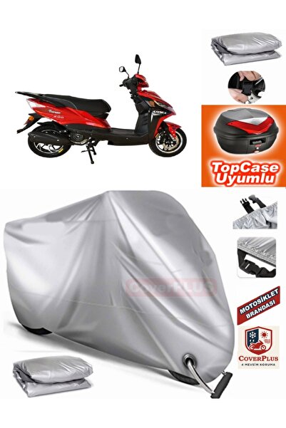 MotoEN قفل رمادي متوافق مع حقيبة أرورا فيرورا فيرانو AR 125-25 القماش المشمع ...