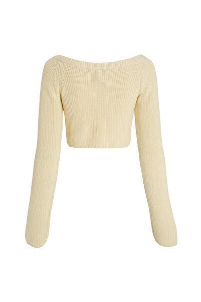 Calvin Klein Women Vanilla Woven Label Sweater